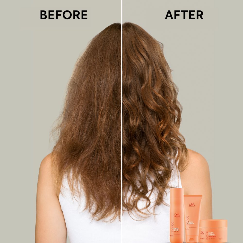 Wella Professionals Invigo Nutri Enrich Shampoo For Dry, Frizzy & Damaged Hair With Goji Berry, 250ml Buy at Indicrest Image 3