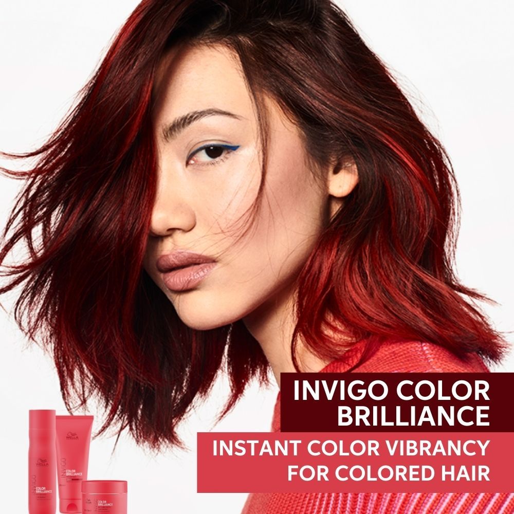 Wella Professionals Invigo Color Brilliance Hair Mask for Vibrant, Long-Lasting Color with Lime Caviar, 150ml Buy at Indicrest Image 9