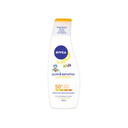 Nivea Sun Children's Sun Lotion SPF 50+ (200ml) High Protection Sunscreen for Kids' Sensitive Skin
