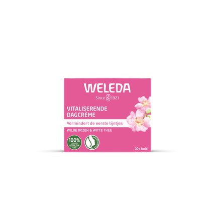 Weleda Wild Rose & White Tea Vitalizing Day Cream - Daily Hydrating Face Cream for Radiant Looking Skin
