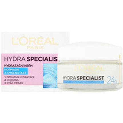 L'Oréal Paris Hydra Specialist Day Cream, 50ml Daily Moisturising Cream for Normal & Combination Skin