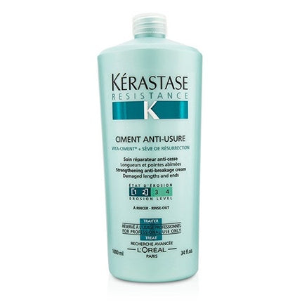 Kerastase Resistance Ciment Anti-Usure Restorative Conditioner for Damaged Hair, 1000ml