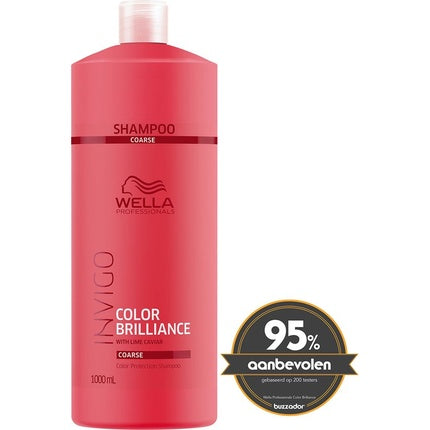 Wella Professionals Invigo Color Brilliance Shampoo for Coarse Colour-Treated Hair, 1000ml Professional Hair Care