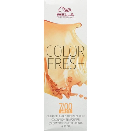 Wella Color Fresh 7/00 Medium Blonde Natural Semi-Permanent Hair Colour, 75ml