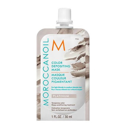 Moroccanoil Color Depositing Mask Platinum, 30ml Temporary Toning Hair Mask