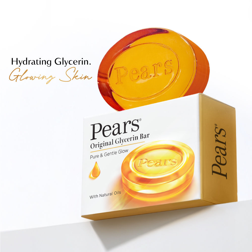 Pears Pure & Gentle Soap Bar Paraben-Free Body Soaps for Soft Skin (Pack of 3), 375g Buy at Indicrest Image 2