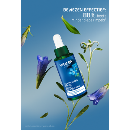 Weleda Blue Gentian & Edelweiss Strengthening Serum Firming Face Serum with Blue Gentian, Edelweiss & Hyaluronic Acid