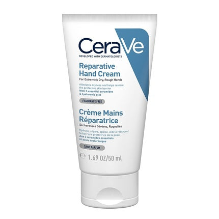 CeraVe Reparative Hand Cream for Very Dry Skin, 50ml Moisturising Hand Cream with Ceramides