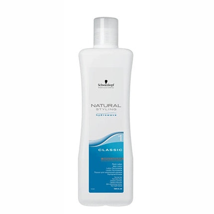Schwarzkopf Professional Natural Styling 1 Perm Lotion, 1000ml Strong Hold Permanent Wave Lotion for Normal to Resistant Hair