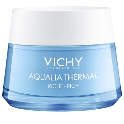 Vichy Aqualia Thermal Rich Moisturising Cream, 50ml for Dry Skin with Hyaluronic Acid