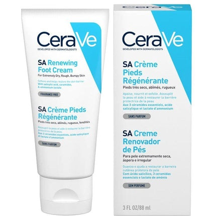 CeraVe Renewing Foot Cream, 88ml Hydrating Foot Cream for Dry, Rough & Cracked Skin