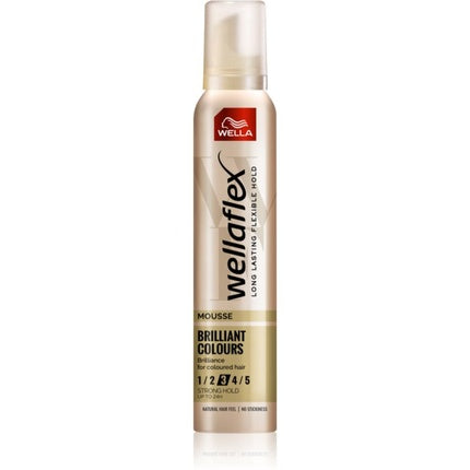 Wellaflex Brilliant Colors Hold 3 Styling Foam Hair Mousse, 200ml