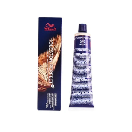 Wella Professionals Koleston Perfect ME+ 5/0 Pure Naturals Permanent Hair Color, 60ml
