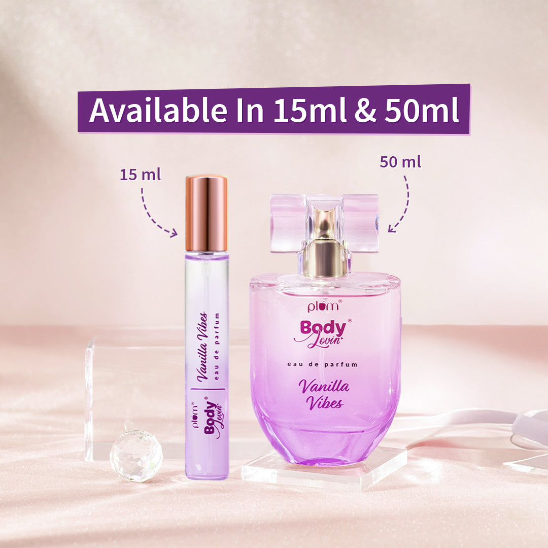 Plum Vanilla Vibes Eau De Parfum (Perfume) by Plum BodyLovin' | Long Lasting | Travel-Friendly | Warm Vanilla Fragrance | Luxury Perfume, 15ml Buy at Indicrest Image 13
