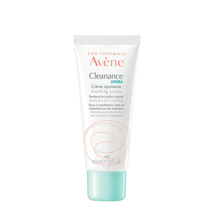 Avène Cleanance Hydra Soothing Cream, 40ml Moisturising Face Cream for Sensitive & Blemish-Prone Skin