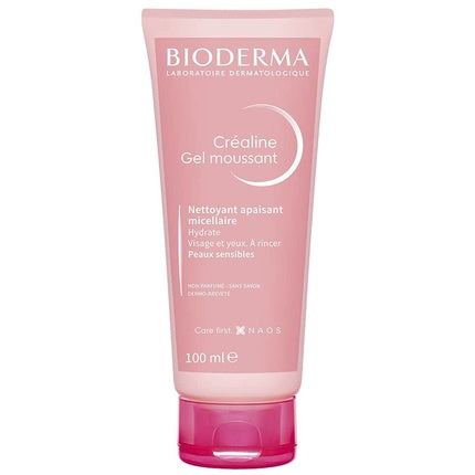 Bioderma Créaline Foaming Gel Cleanser, 100ml Gentle Face Cleanser for Sensitive Skin