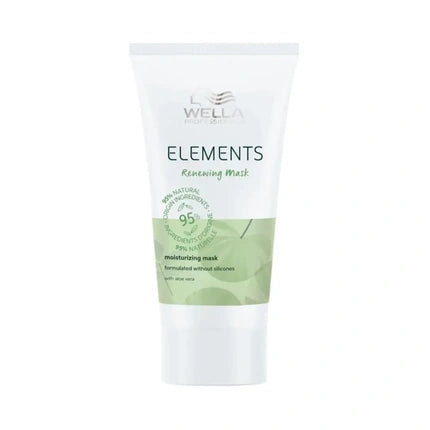 Wella Professionals Elements Renewing Hair Mask, 30ml | Moisturizing Hair Mask for Dry & Damaged Hair