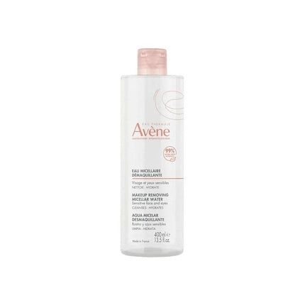 Avène Micellar Water, 400ml – Gentle Cleansing and Makeup Removing Micellar Solution for Sensitive Skin