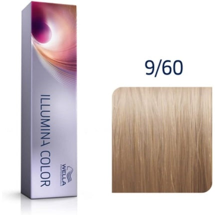 Wella Professionals Illumina Color 9/60 Very Light Violet Natural Blonde Permanent Hair Color, 60ml