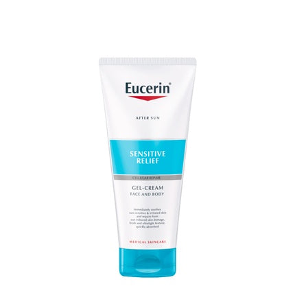 Eucerin Sensitive Relief After Sun Cream Gel, 200ml Soothing After Sun Care for Sensitive Skin