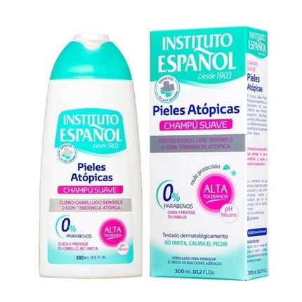 Instituto Espaeol Atopic Skin Shampoo, 300ml Gentle Shampoo for Sensitive Scalp