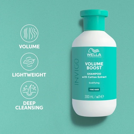 Wella Professionals Invigo Volume Boost Bodifying Shampoo | Lightweight Shampoo for Volume & Shine