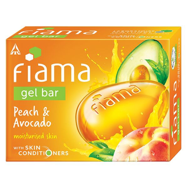 Fiama Peach & Avocado Gel Bar for Moisturized Skin, Skin Friendly PH, Soft & Happy Skin, 125g Buy at Indicrest Image 2