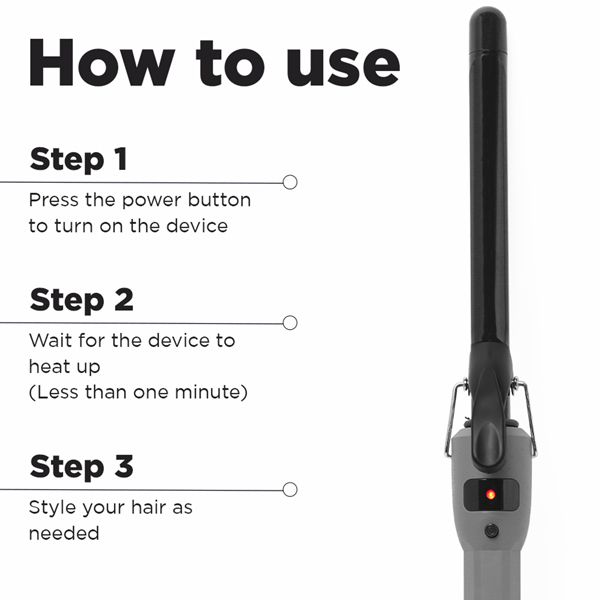 Ikonic Me Curl-me-up Hair Styler, Grey, 19 mm Buy at Indicrest Image 2