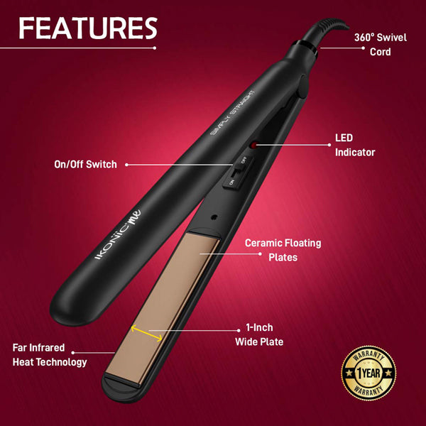 Ikonic Me Simply Straight Hair Straightener Buy at Indicrest Image 3