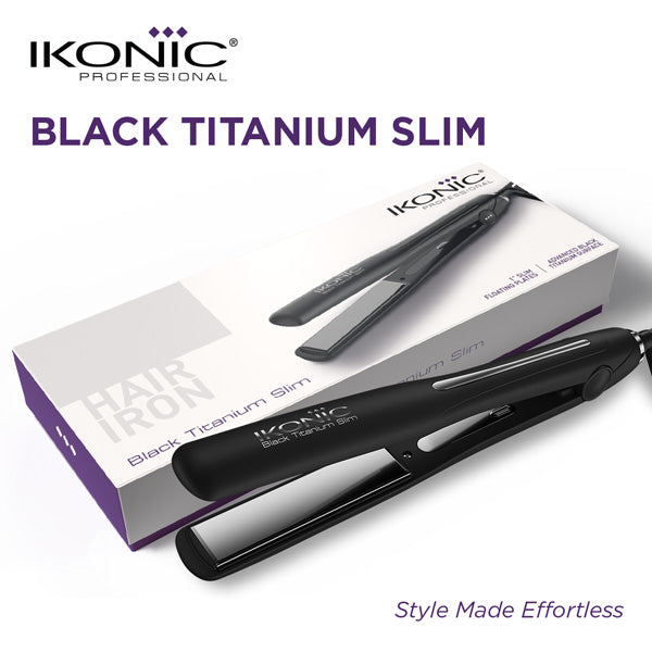 Ikonic Professional Black Titanium Slim 3.0 Hair Straightener Buy at Indicrest