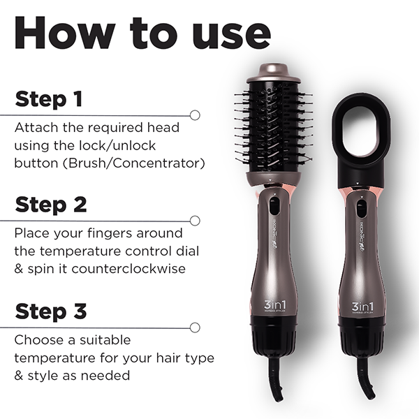 Ikonic Me 3 in 1 Express Styler Hair Styler Buy at Indicrest Image 5