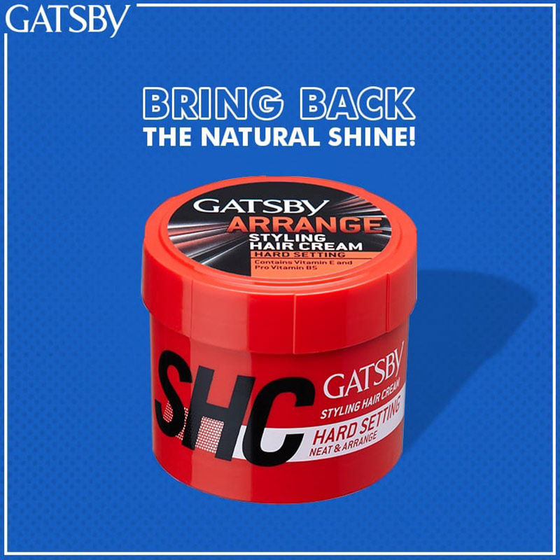 Gatsby Styling Hair Cream Hard Setting - Neat & Arrange, 250g Buy at Indicrest Image 5