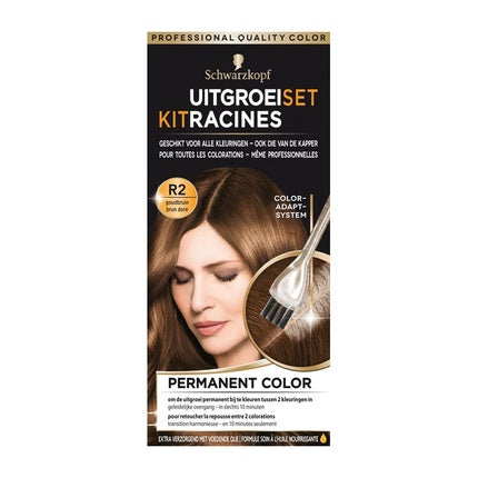 Schwarzkopf Growth Set Gold Brown Permanent Hair Color Kit