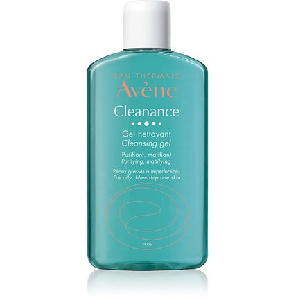 Avène Cleanance Cleansing Gel for Acne & Oily Problematic Skin, 400ml Gentle Purifying Face & Body Wash