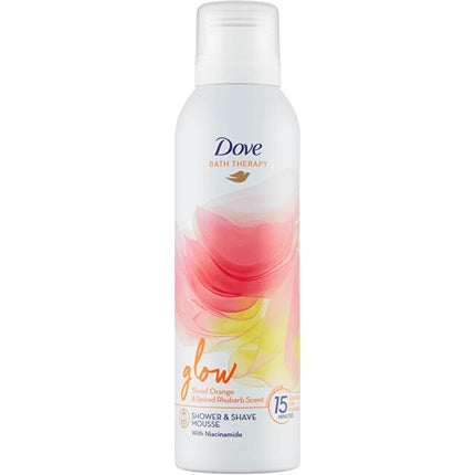 Dove Bath Therapy Glow Shower Gel & Shave Foam, 200ml 2-in-1 Body Cleanser