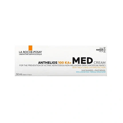 La Roche-Posay Anthelios 100 KA+ MED Face Sunscreen Cream SPF 50+ (50ml) Very High Protection for Sensitive Skin