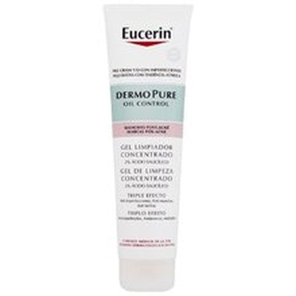 Eucerin DermoPure Exfoliating Cleansing Gel | Gentle Face Cleanser for Oily & Blemish-Prone Skin