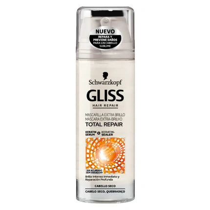 Schwarzkopf Gliss Total Repair Extra Shine Hair Mask, 150ml for Damaged Hair