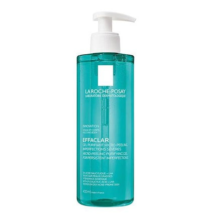 La Roche-Posay Effaclar Micro-Peeling Purifying Gel, 400ml – Daily Cleansing Gel for Oily & Blemish-Prone Skin