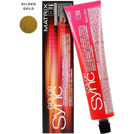 Matrix Color Sync Tinture In Tube Gild Gold Hair Dye, 90ml Professional Demi-Permanent Hair Color