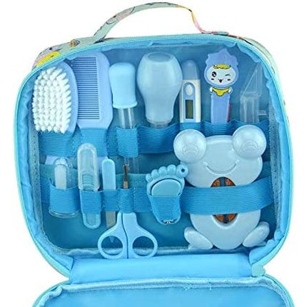 Moonvvin Baby Care Kit 13-Piece Health Care Accessories Set with Carrying Bag e Blue