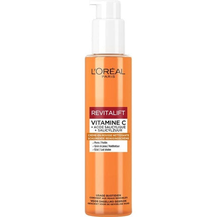L'Oréal Paris Revitalift Vitamin C Brightening Foaming Cleansing Cream | Daily Facial Cleanser