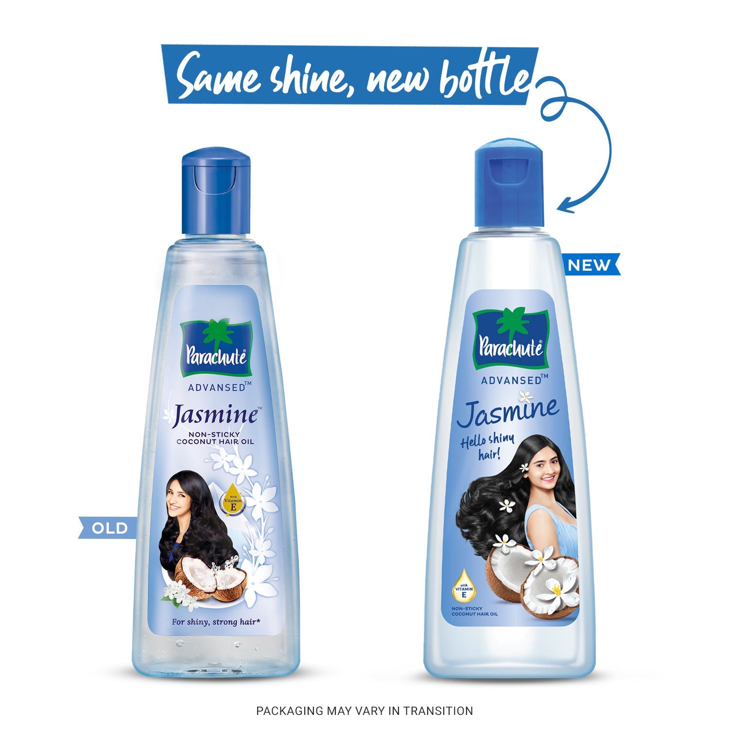Parachute Advansed Jasmine Coconut Hair Oil, Vitamin E for Healthy Shiny Hair, Non-sticky, 500ml Buy at Indicrest Image 2