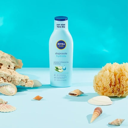 Nivea Sun After Sun Moisture Milk with Organic Aloe Vera & Hyaluronic Acid, 400ml Hydrating After Sun Body Lotion