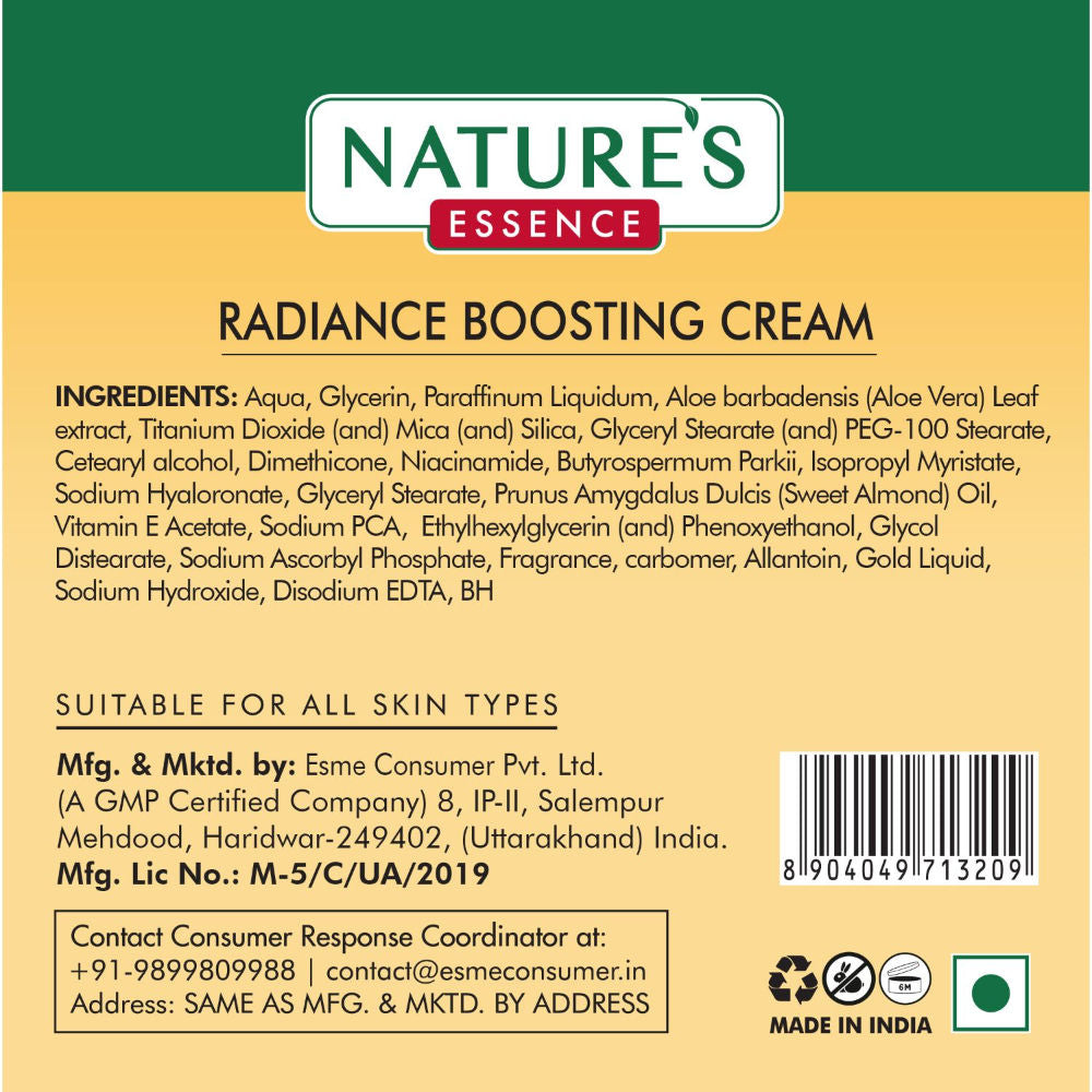 Nature's Essence Facialist Radiance Boosting Cream with 24K Liquid Gold, 45g Buy at Indicrest Image 7