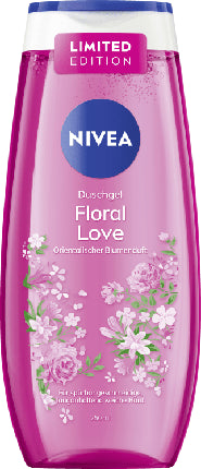 Nivea Floral Love Oriental Floral Scent Shower Gel, 250ml Moisturising Body Wash