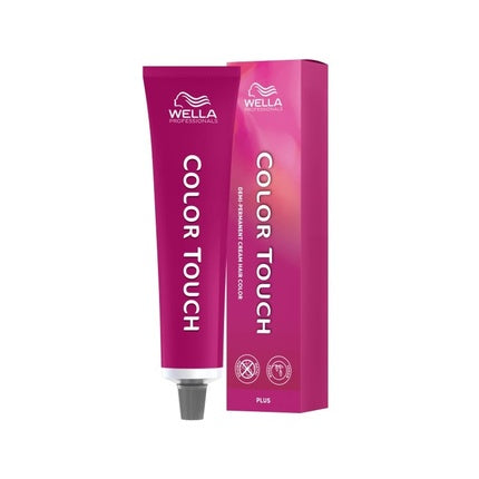 Wella Professionals Color Touch Plus 44/05 Medium Brown Intense Natural Mahogany Demi-Permanent Hair Color, 60ml