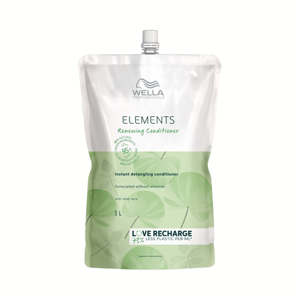 Wella Professionals Elements Renewing Conditioner Refill Pouch 1L Moisturizing Conditioner for All Hair Types