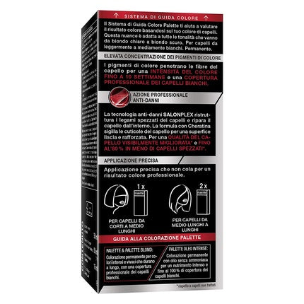 Palette Professional Performance Hair Color 7.6 Blonde Permanent Hair Dye, 115ml