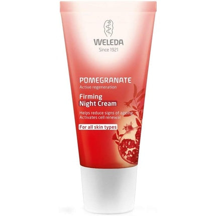 Weleda Organic Pomegranate Natural Firming Night Cream, 30ml Nourishing Overnight Face Moisturiser